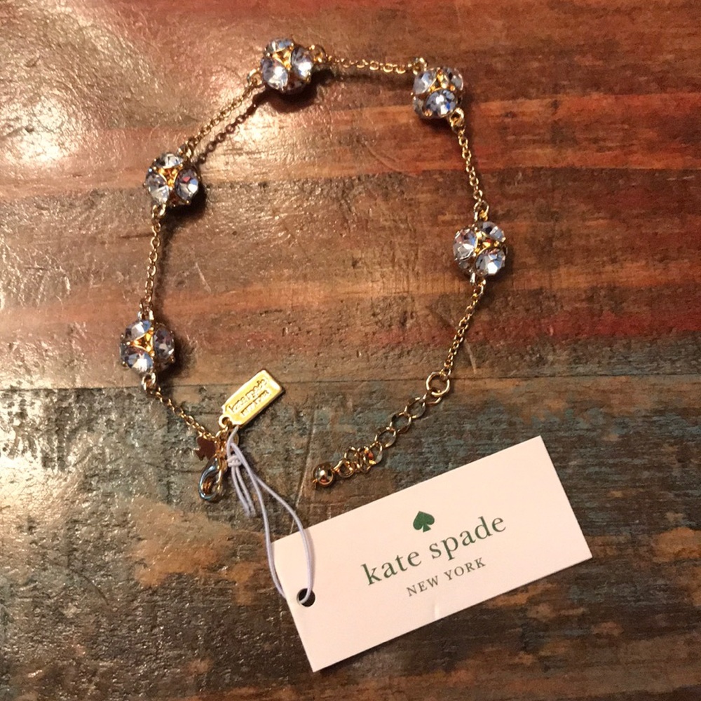 Kate Spade ♠️ Lady Marmelade Clear/Gold Bracelet